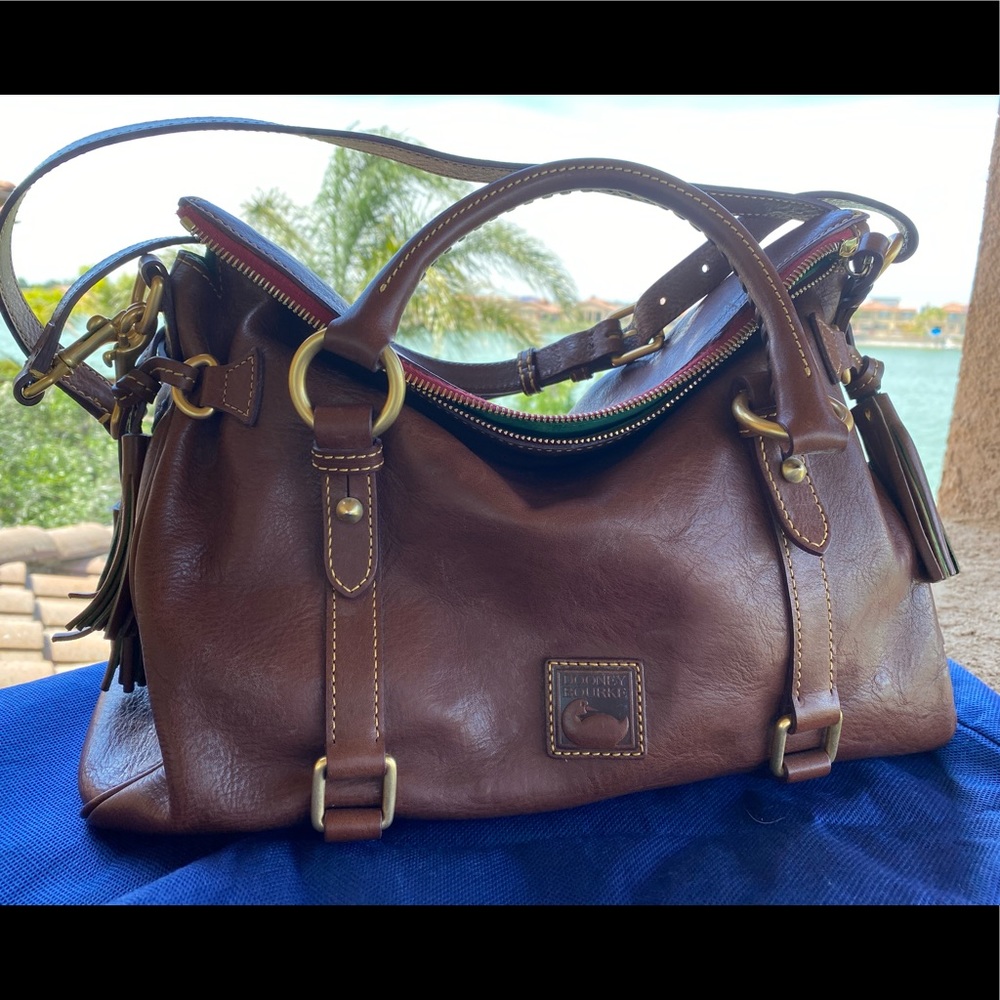 DOONEY & BOURKE Florentine Satchel Brown Medium